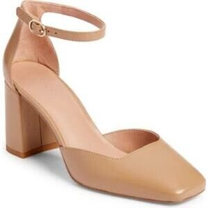 Nordstrom Katrina Ankle Strap Block Heel Pump Size 10